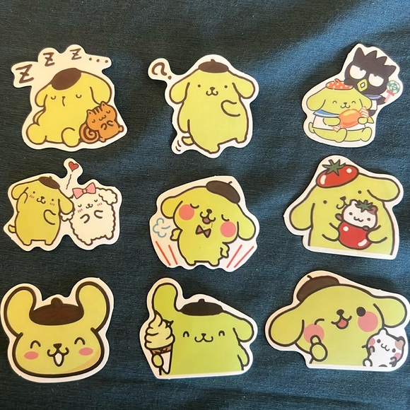 Sanrio Other - Sanrio “Pompompurin” Vinyl Sticker Lot